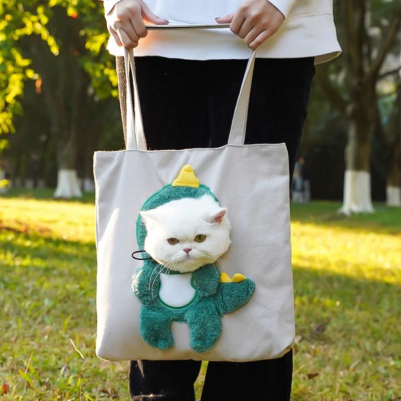貓咪出門帆布袋
