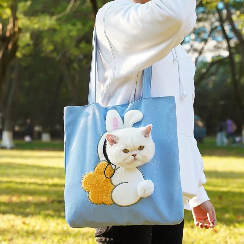 貓咪出門帆布袋