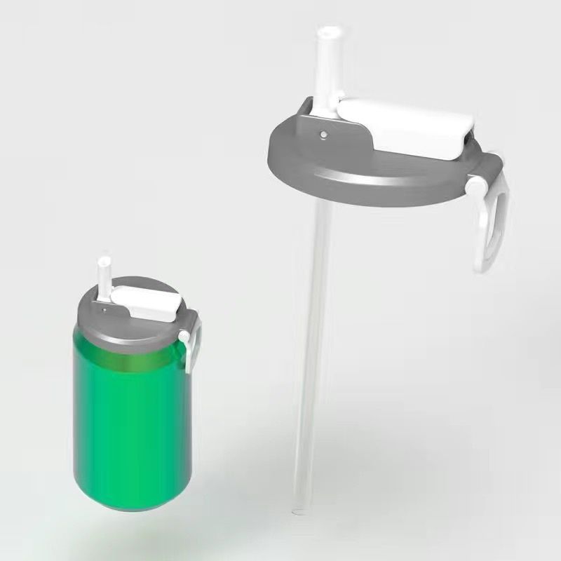 Soft Drinks Can Cover with Straw