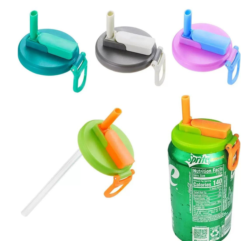 Soft Drinks Can Cover with Straw