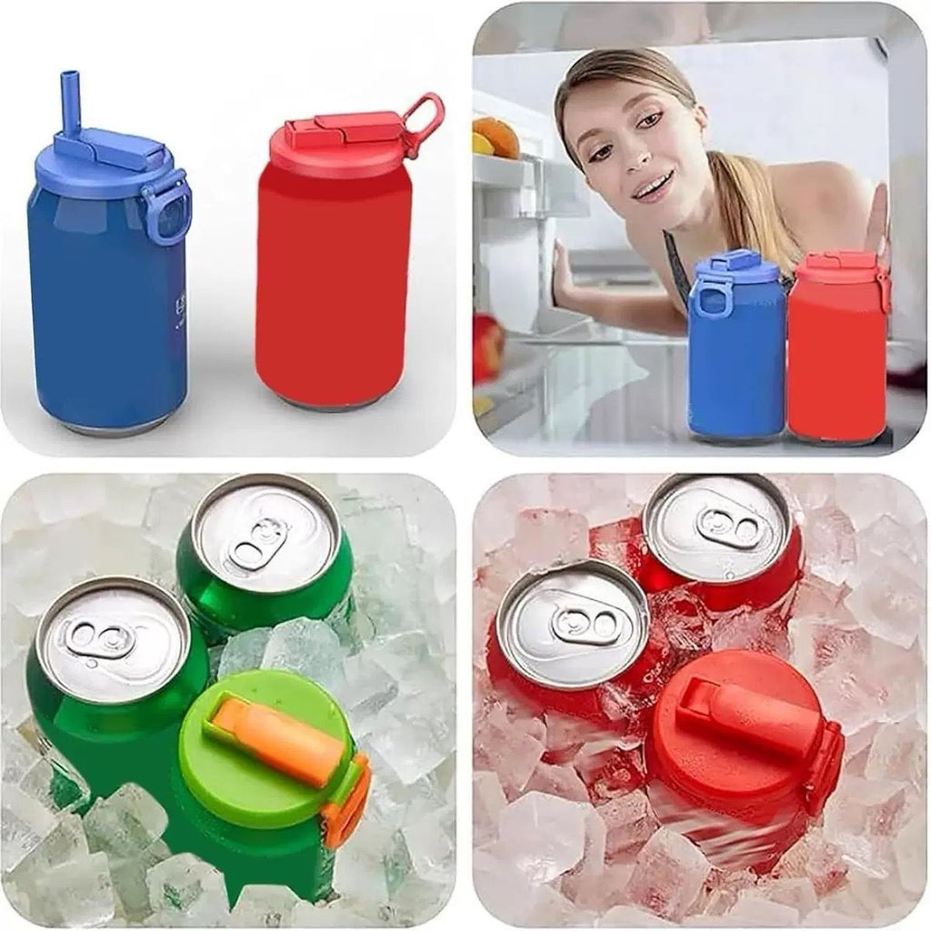 Soft Drinks Can Cover with Straw
