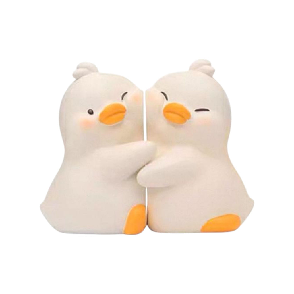Cuddling Duck Bookends