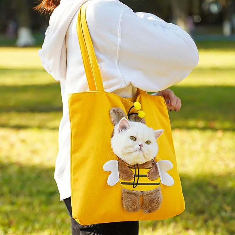 貓咪出門帆布袋